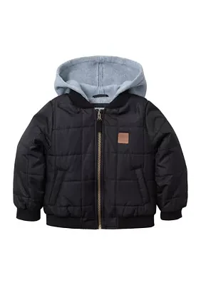 Toddler Boys London Fog Quilted Bomber