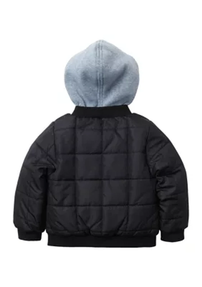 Toddler Boys London Fog Quilted Bomber