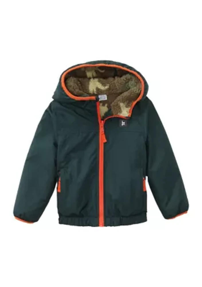 Toddler Boys Sherpa Reversible Jacket