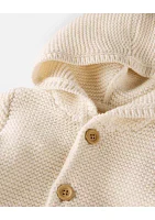 Baby Button Hooded Cardigan