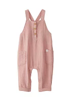 Baby Girls One Piece Gauze Jumpsuit