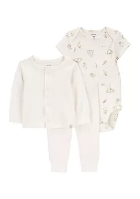 Baby 3 Piece Goose Cardigan Set