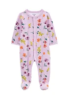 Baby Girls Floral Printed Sleep One Piece