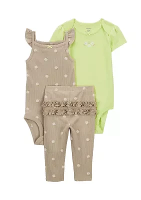 Baby Girls 3 Piece Ruffle Character Set