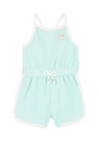 Baby Girls Sleeveless Drawstring Romper