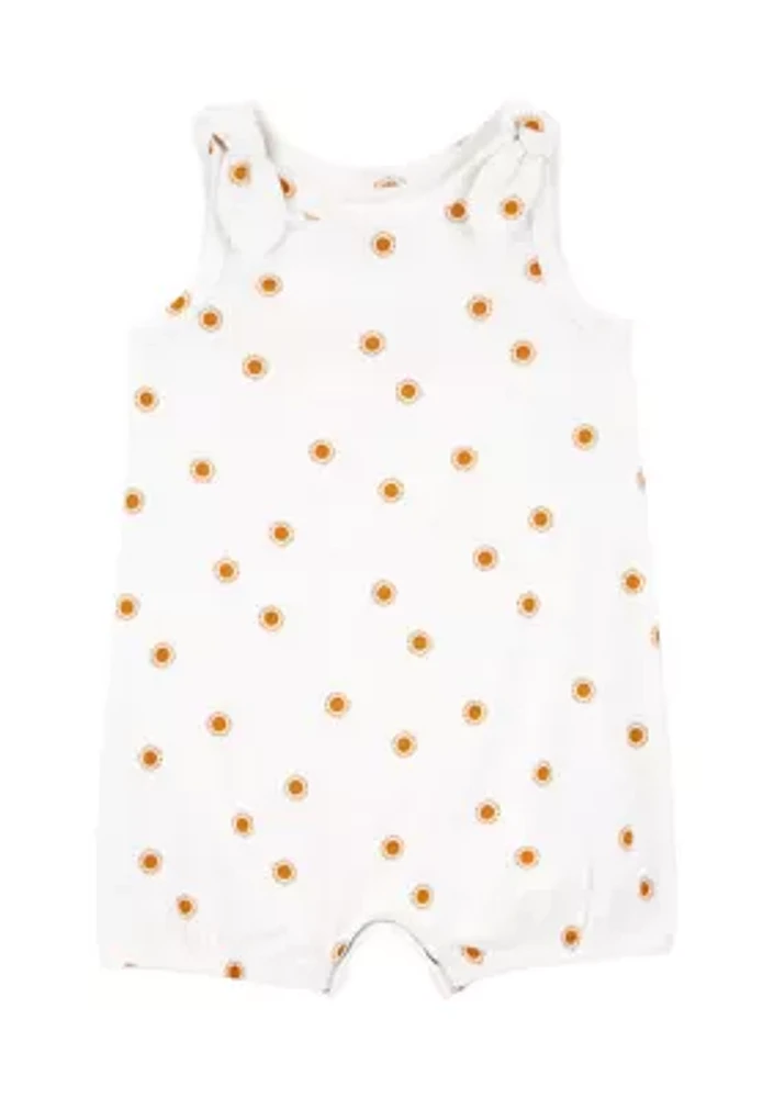 Baby Girls Allover Print Sleeveless Romper