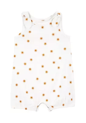 Baby Girls Allover Print Sleeveless Romper