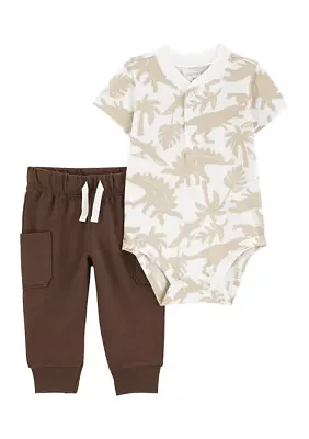 Baby Boys Dino Print 2 Piece Set