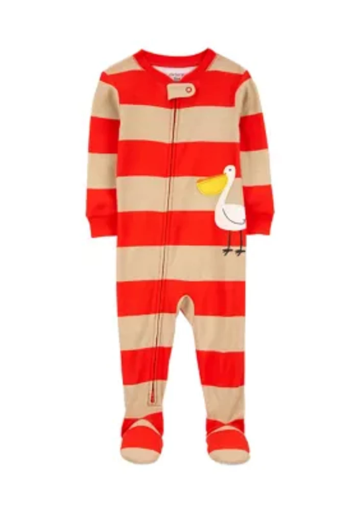 Baby Boys Ribbed Striped Sleep & Play