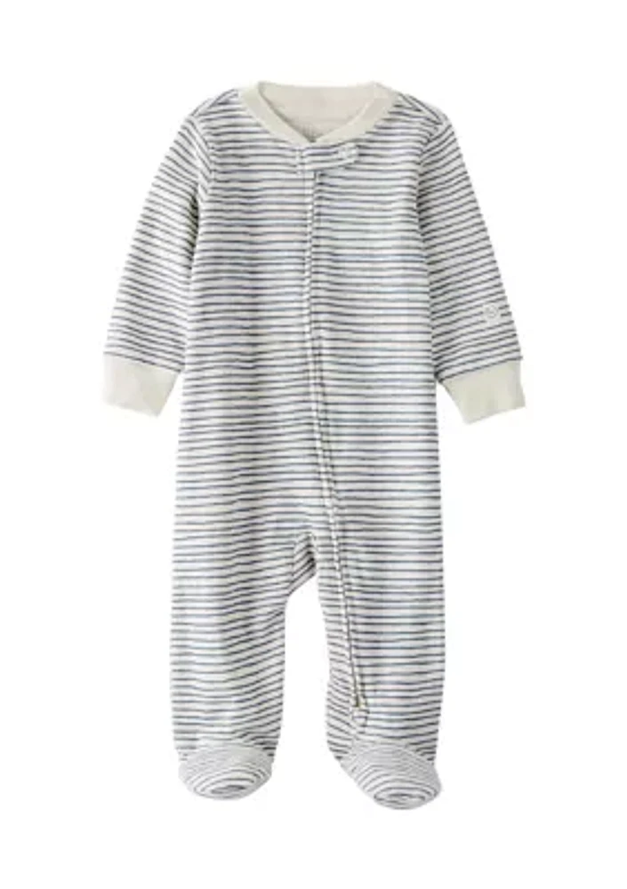 Baby Stripe Sleep and Play Footie Pajama