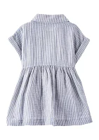 Baby Girls Gauze Stripe Dress