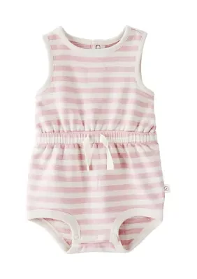 Baby Girls Sleeveless Stripe Romper