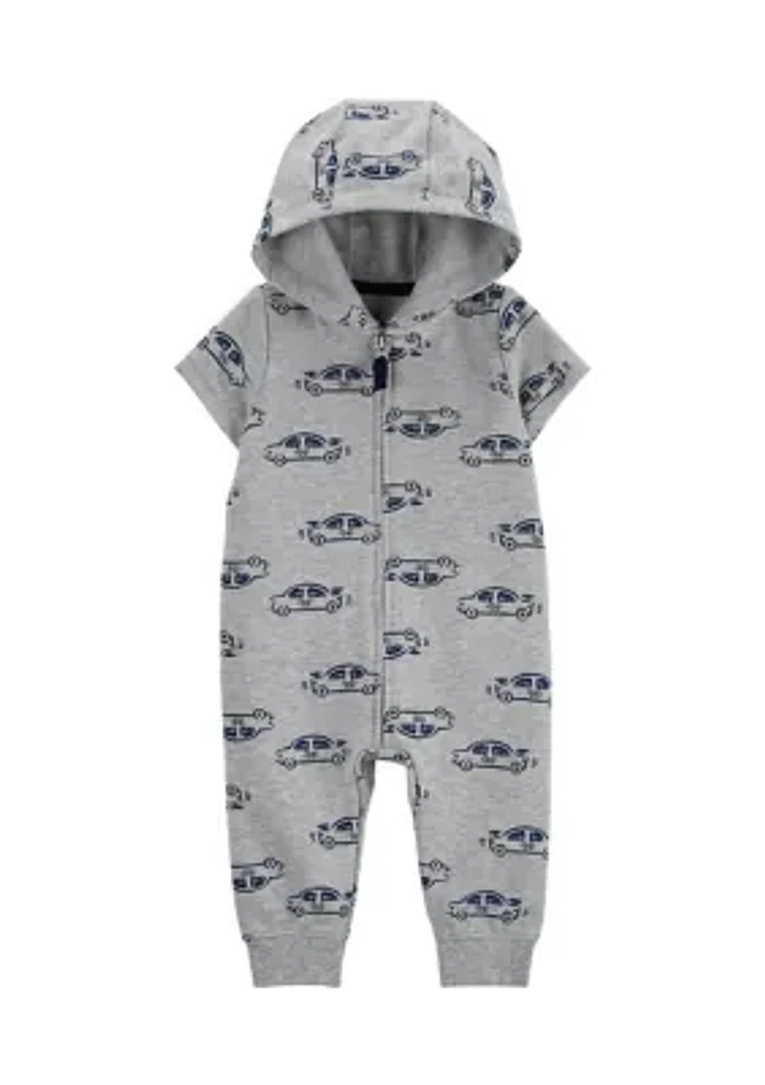 Baby Boys Hooded One-Piece Pajama