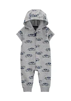 Baby Boys Hooded One-Piece Pajama