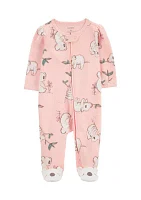 Baby Girls Koala One-Piece Pajama