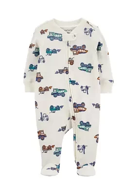 Baby Boys Construction One-Piece Pajama