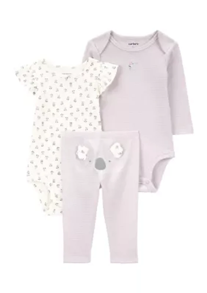 Baby Girls Koala Bear 3-Piece Set