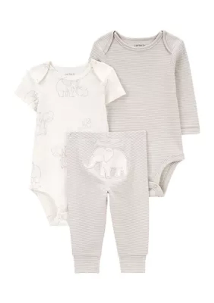 Baby Girls Ribbed Set