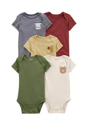 Baby Boys 5-Pack of Bodysuits