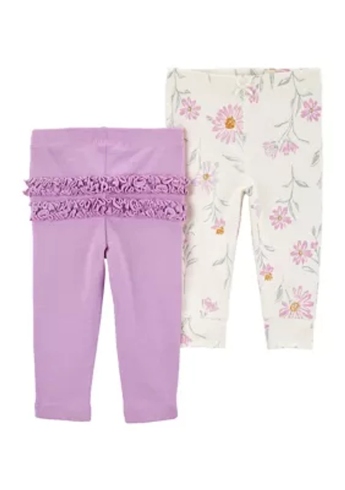 Baby Girls 2-Pack of Pants