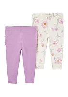 Baby Girls 2-Pack of Pants