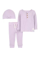 Baby Girls Ribbed Set