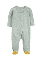 Baby Girls Printed One-Piece Pajama