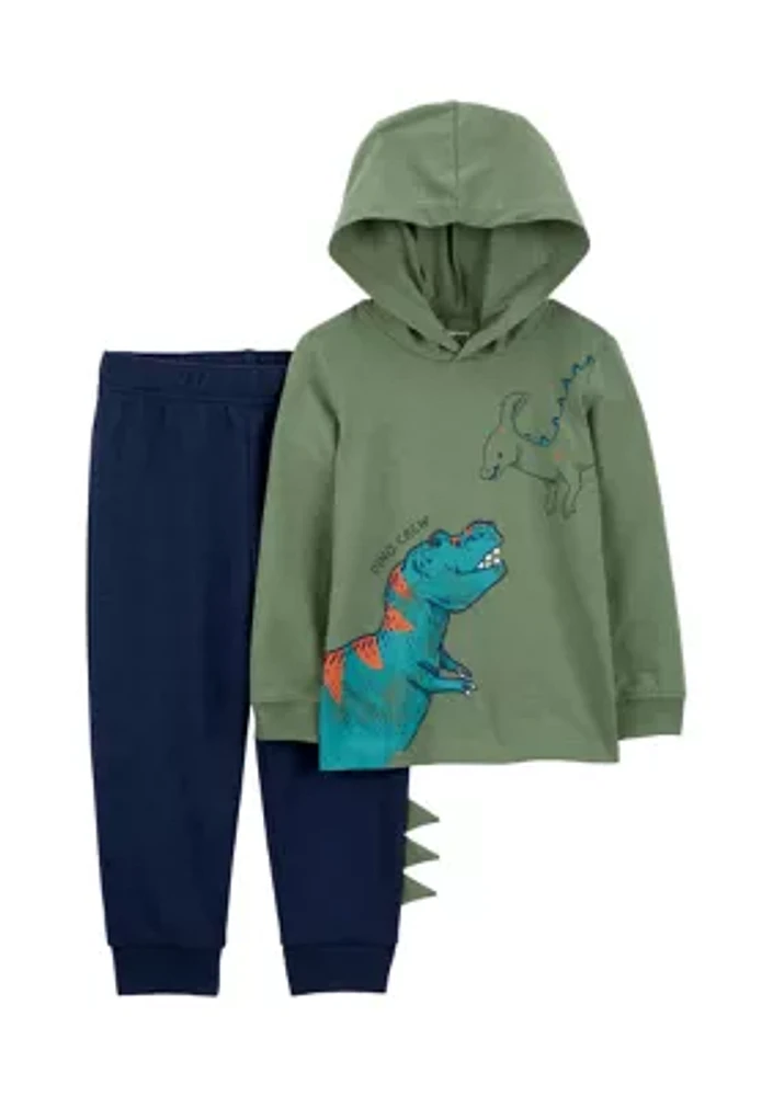 Baby Boys Dinosaur Printed T-Shirt and Joggers Set