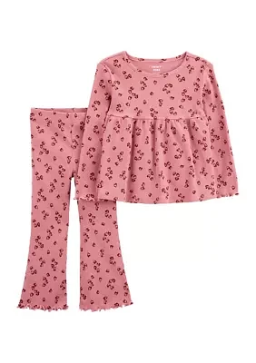 Baby Girls Printed Top and Leggings Set