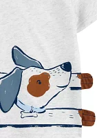 Baby Boys Dog Graphic T-Shirt and Joggers Set