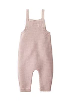 Baby Girls One Piece Sweater Knit Overalls