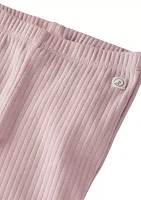 Baby Girls Ribbed Knit Leggings - 2 Pack