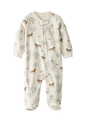 Baby Boys Printed Footie Pajamas