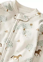 Baby Boys Printed Footie Pajamas