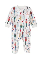 Baby Boys Printed Footie Pajamas