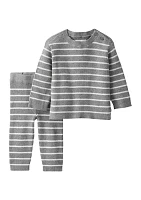 Baby Boys Sweater Knit Shirt and Pants Set