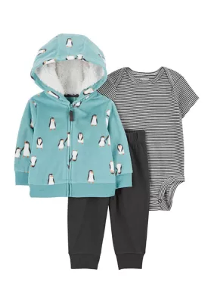 Baby Boys 3 Piece Jacket Set