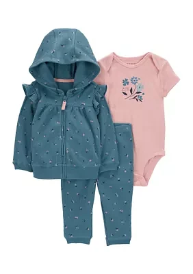 Baby Girls Jacket and Bodysuit Set