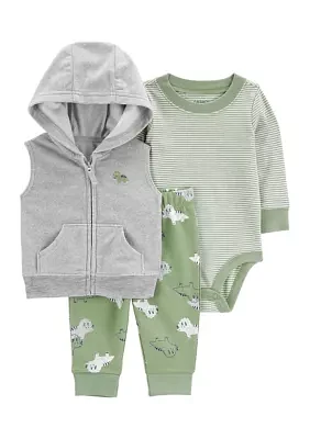 Baby Boys 3 Piece Vest Set