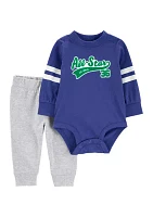 Baby Boys Graphic Bodysuit and Pants Set