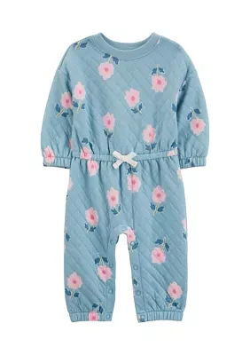 Baby Girls Floral Printed Jumpsuit