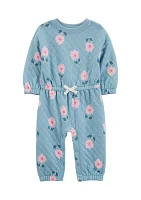 Baby Girls Floral Printed Jumpsuit