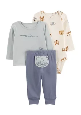 Baby Boys 3 Piece Bodysuit Set