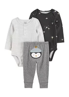 Baby Boys Penguin Bodysuit Set