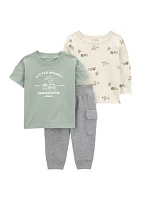 Baby Boys Thermal T-Shirt and Pants Set