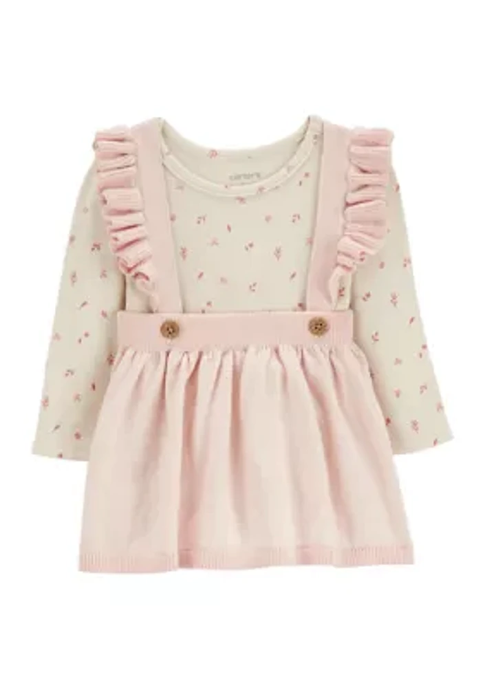 Baby Girls Jumper Dress Set