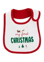 My First Christmas Teething Bib