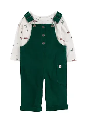 Baby Boys Corduroy Overalls Set