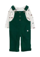 Baby Boys Corduroy Overalls Set