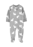 Baby Boys Microfleece Footie Pajamas